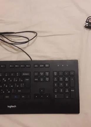 Клавиатура Logitech K280e + мышь Logitech M80 (проводные)