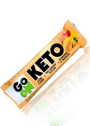 Батончик GoOn Nutrition Keto Bar, 50 грамм Миндаль-манго
