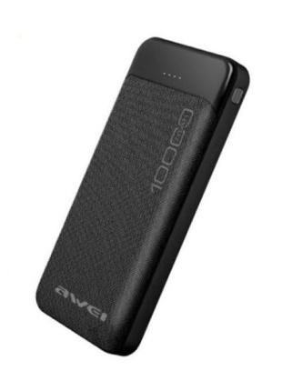 Портативная батарея Power bank (павербанк) 10000 mAh AWEI P37K