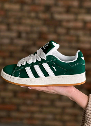 Жіночі кросівки Adidas Campus Dark Green White