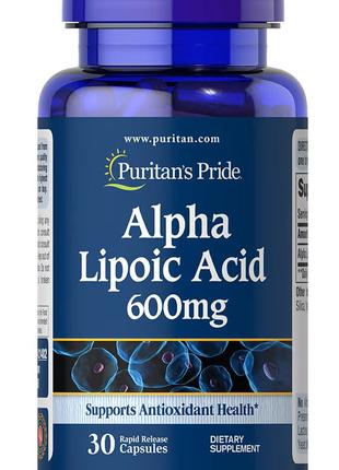 Alpha Lipoic Acid 600 mg, 30 капсул