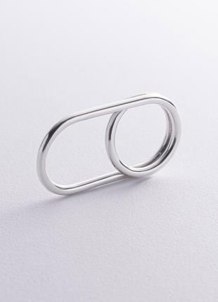 Серебряное кольцо "Chantal" (на два пальчика) 112779