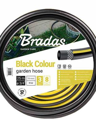 Шланг для полива BLACK COLOUR 3/4″ 25м, Bradas Польща черный W...