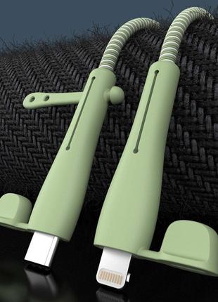 Защита кабеля от излома насадка-протектор для шнура Apple Ligh...