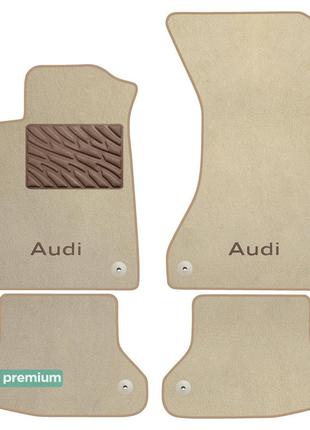 Двухслойные коврики Sotra Premium Beige для Audi A5/S5/RS5 (mk...