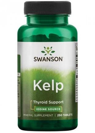Джерело йоду для підтримки щитовидної залози Swanson Kelp Iodi...