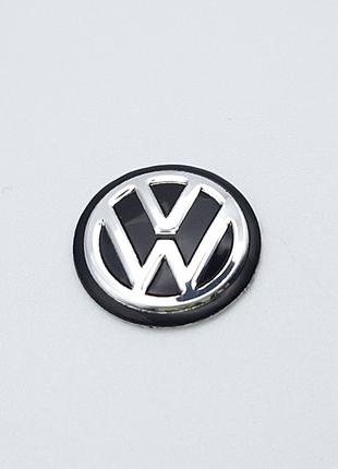 Логотип для автоключа Volkswagen 14 мм (чорний)