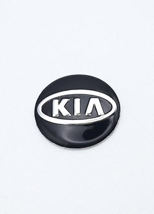 Логотип для автоключа KIA 14 мм (чёрный)