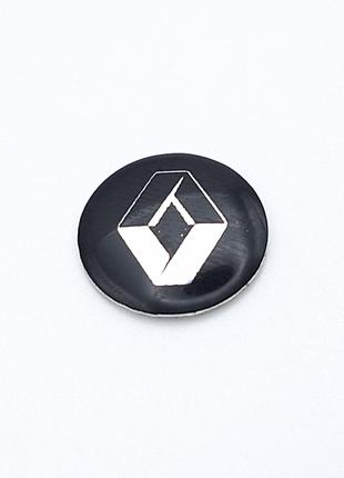 Логотип для автоключа Renault 14 мм (чорний)