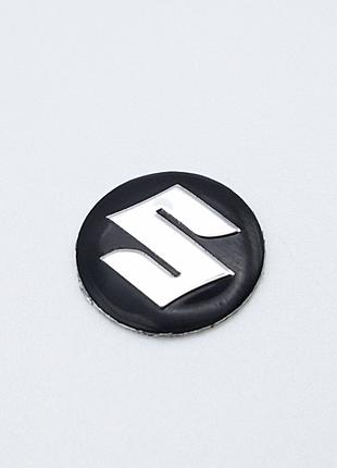 Логотип для автоключа Suzuki 14 мм (чёрный)