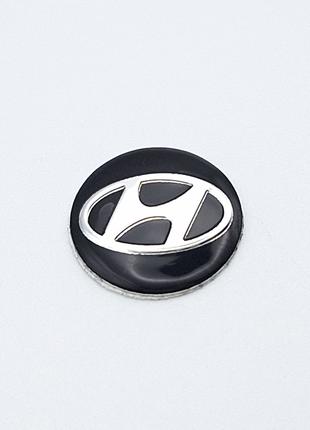 Логотип для автоключа Hyundai 14 мм (чорний)