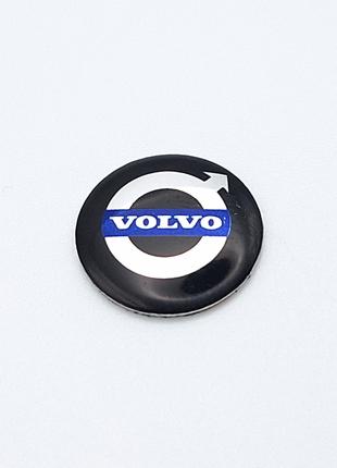 Логотип для автоключа Volvo 14 мм (чорний)