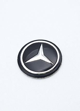 Логотип для автоключа Mercedes Benz 14 мм (чорний)