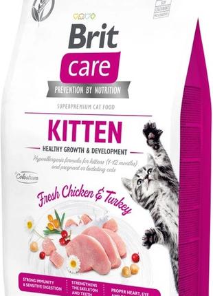 Беззерновой корм для котят Brit Care Cat GF Kitten Growth & De...
