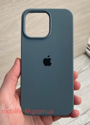 Чехол Silicone case iPhone 14 Pro Max Pine Green ( Силиконовый...