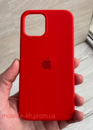 Чехол Silicone case iPhone 12 , iPhone 12 Pro red ( Силиконовы...
