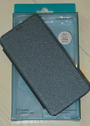 Чехол Nillkin для Xiaomi Mi 8 Lite Sparkle Series Black 0070