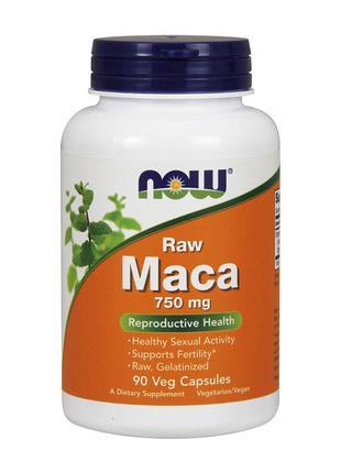 Мака NOW Raw Maca 750 mg 90 caps