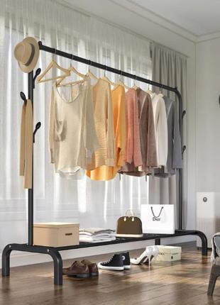 Підлогова вішалка для одягу 110х150 см Clothes Rack Стійка для...