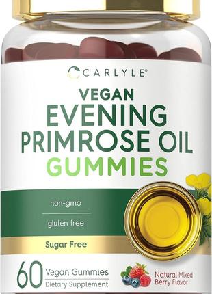 Evening Primrose Oil Gummies (Natural Mixed Berry), 60 Vegan G...