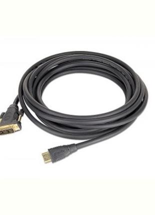 Кабель Cablexpert (CC-HDMI-DVI-15) HDMI-DVI 4.5м черный Polibag