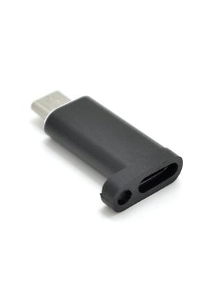 Переходник VEGGIEG TC-102 Type-C(Female) - Micro-USB(Male), Bl...