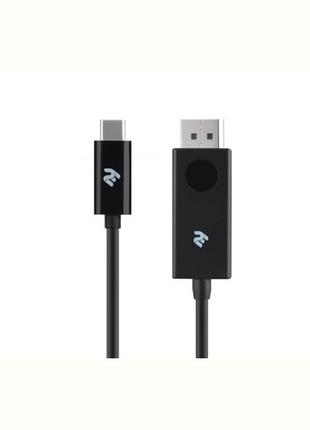 Кабель 2E Displayport - USB Type-C (M/M), 1 м, Black (2E-W1402)