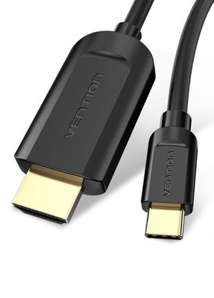 Адаптер-кабель Vention USB Type-C - HDMI (M/M), 2 м, Black (CG...