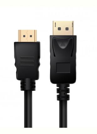 Кабель Prologix DisplayPort - HDMI V 1.2 (M/M), 1 м, Black (PR...