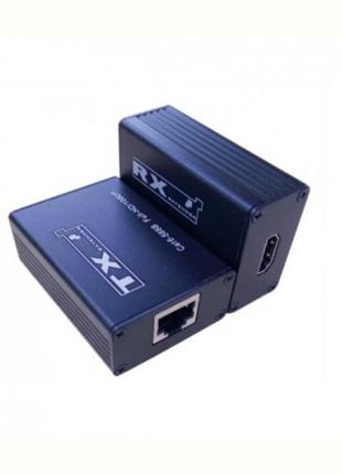 Подовжувач Vention HDMI — RJ-45 (F/F), Black (YT-SCPE HDM-30m1...