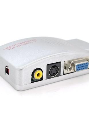 Адаптер Voltronic VGA — VGA+S-Video+RCA (F/F), Grey (YT-C-
VGA...