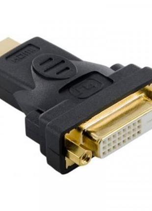 Перехідник Atcom DVI — HDMI (F/M), 24pin, Black (9155)