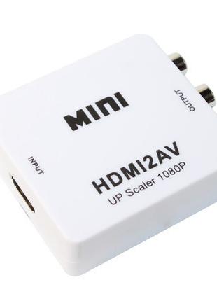 Адаптер Voltronic HDMI — 3хRCA (F/F), White (YT-CM-AV/HDMI/07785)