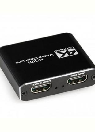 Адаптер Cablexpert HDMI — HDMI+USB+3.5 мм (F/F), Black (UHG-4K...