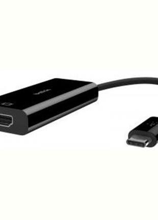 Адаптер Belkin HDMI — USB Type C V 2.0 (F/M), 0.1 м, чорний (F...