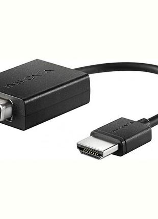 Адаптер Insignia HDMI — VGA (M/F), 0.15 м, Black (NS-PG95503)