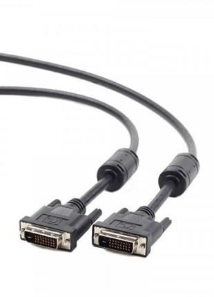 Кабель Cablexpert DVI — DVI (M/M), Dual link, 1.8 м, чорний (C...