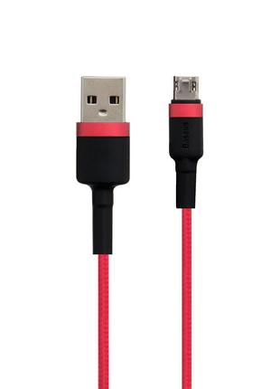 Кабель Baseus Cafule Cable Micro 1m, 2.4A, Red