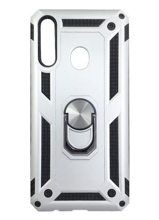Чехол Armor Magnetic Case Samsung A20s Silver