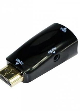 Адаптер Cablexpert HDMI — VGA, (M/F), Black (A-HDMI-VGA-02)