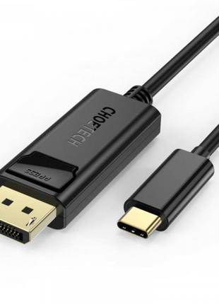 Кабель Choetech DisplayPort — USB Type-C (M/M), 1.8 м, Black (...
