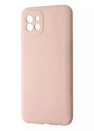 Чохол силіконовий для Samsung A03 (A035F) Sand Pink