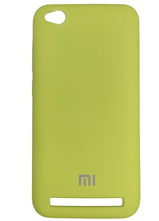 Чохол силіконовий для Xiaomi Redmi 5A Yellow-Green (34)