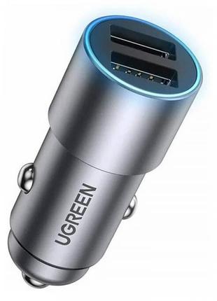 Автомобільний зарядний пристрій Ugreen CD130 (2xUSB 24 W (USB-...