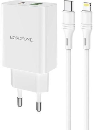 Мережевий зарядний пристрій BOROFONE BA56A Lavida PD20W+QC3.0 ...