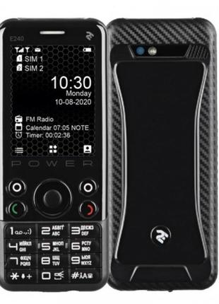 Мобільний телефон 2E E240 Power Dual Sim Black (680576170088)