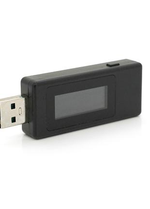 USB тестер Keweisi KWS-V30 напруги (3-8V) і струму (0-3A), Black