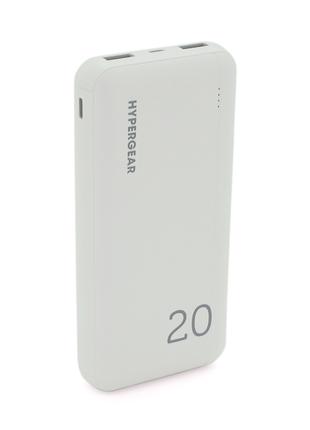 PowerBank Hypergear 20000mAh Fast Charge , 2*USB, White, Q24