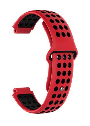 Ремінець для Garmin Universal 16 Nike-style Silicone Band Red/...