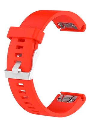 Ремешок для Garmin QuickFit 20 Smooth Silicone Band Orange (QF...